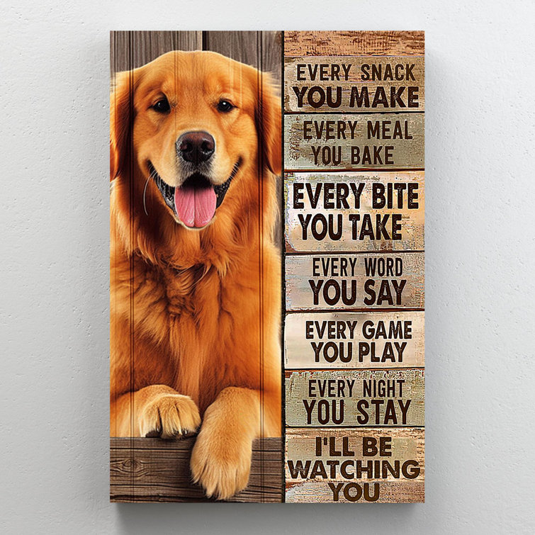 Christmas Golden Retriever Dog Gift Box Graphic by Quoteer