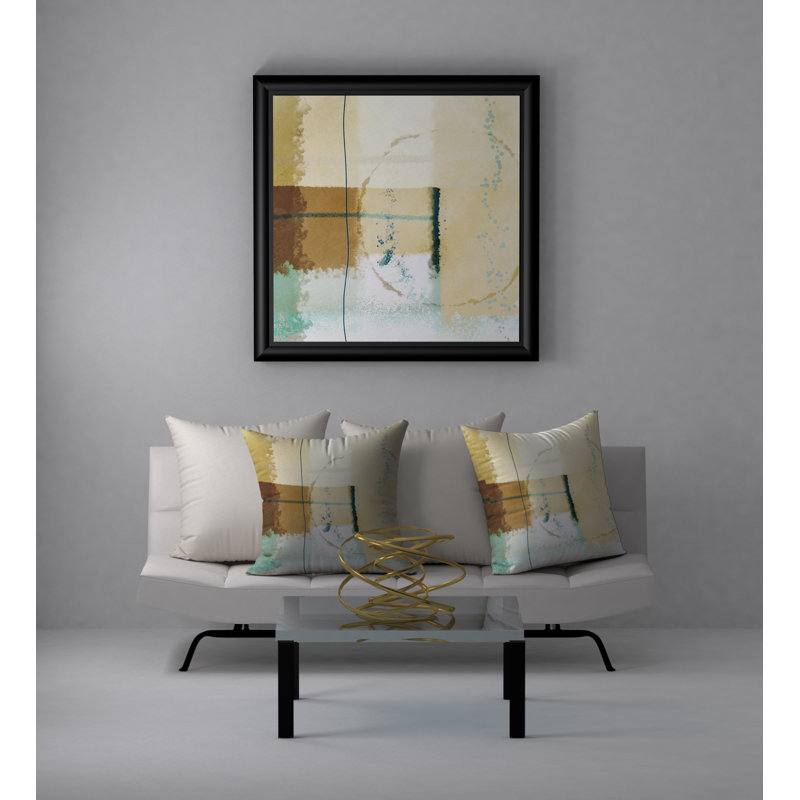 Abstract Reversible Throw Pillow, 20"x20"
