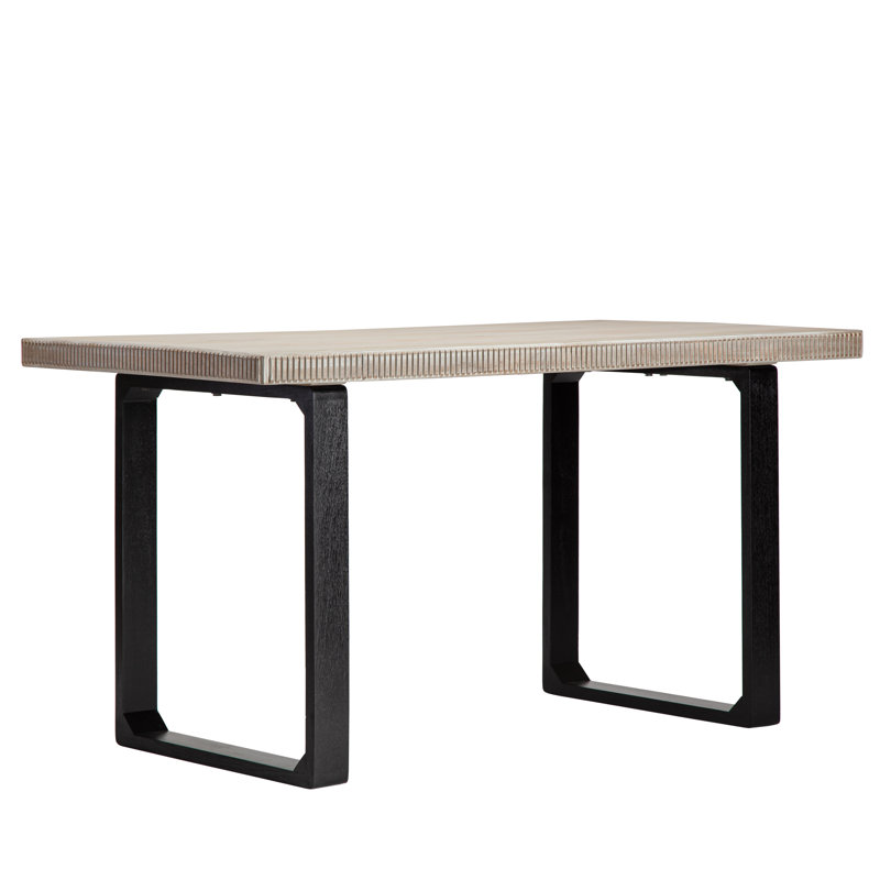 Urbana Solid Wood Writing Desk, Whitewash
