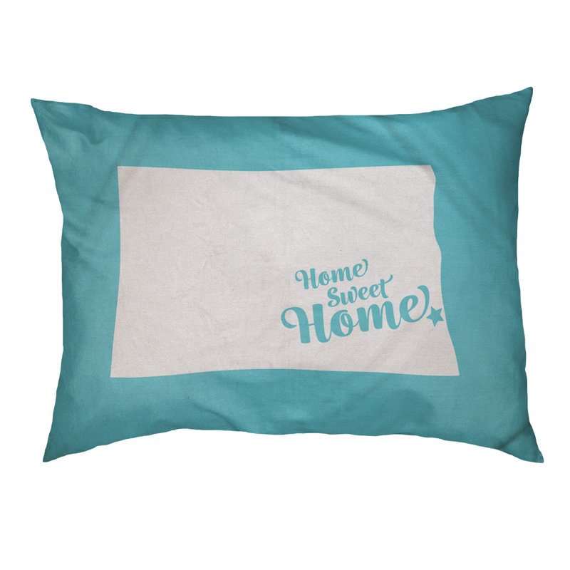 Coussin stylisé pour la maison Fargo, Grand (L 40 po x l 50 po), Bleu sarcelle