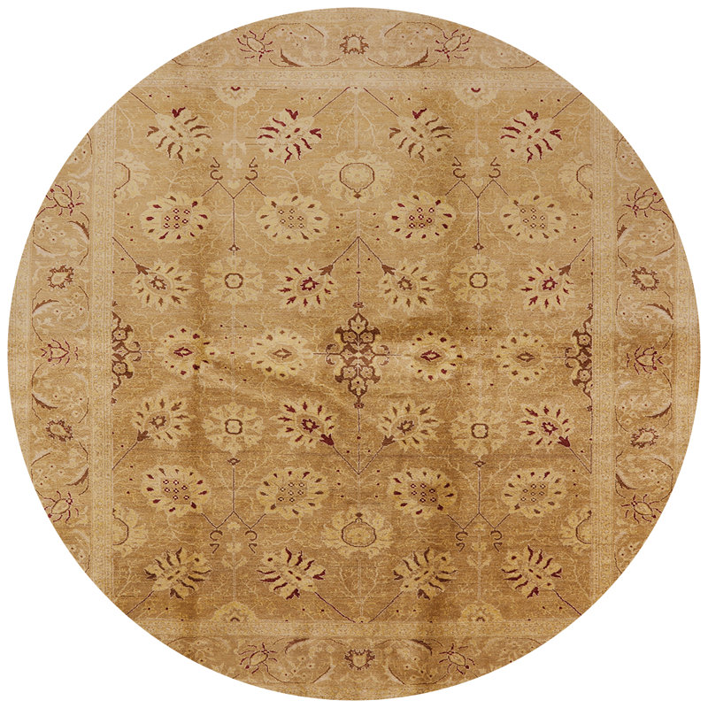 Gamsaragan Oriental Indoor Rug, Round 6'