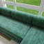 Canapé-lit modulaire en L 116,10 po en polyester vert-2111782766