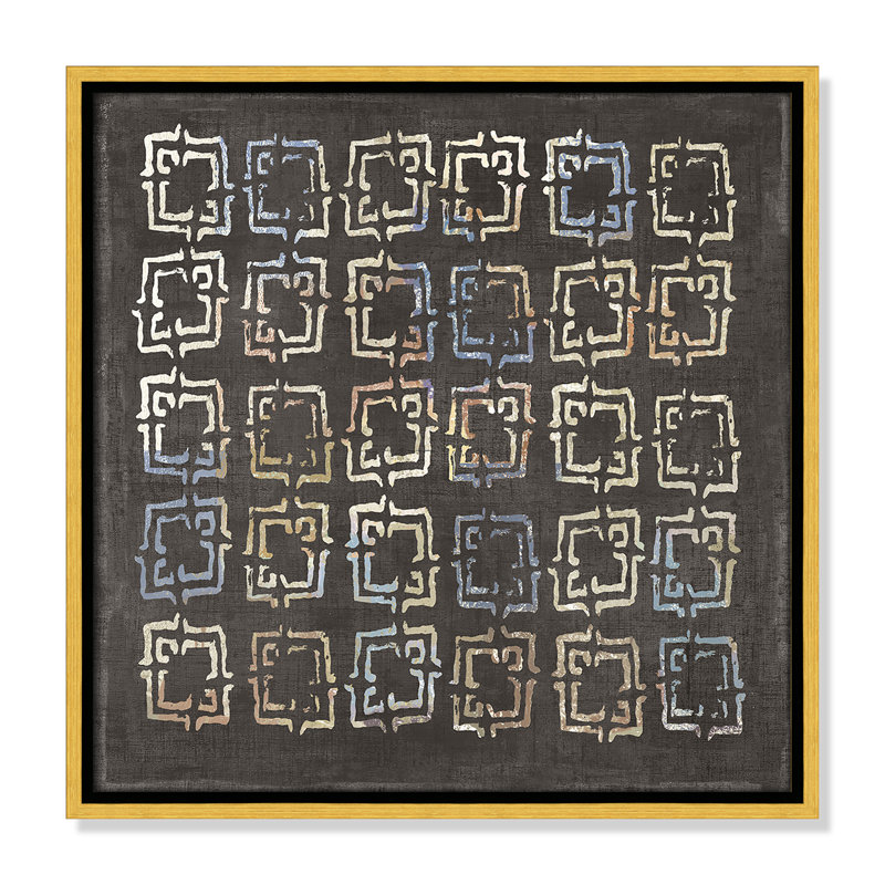 «Golden Folklore II» par Aimee Wilson, H 17,5 po x l 17,5 po, Or