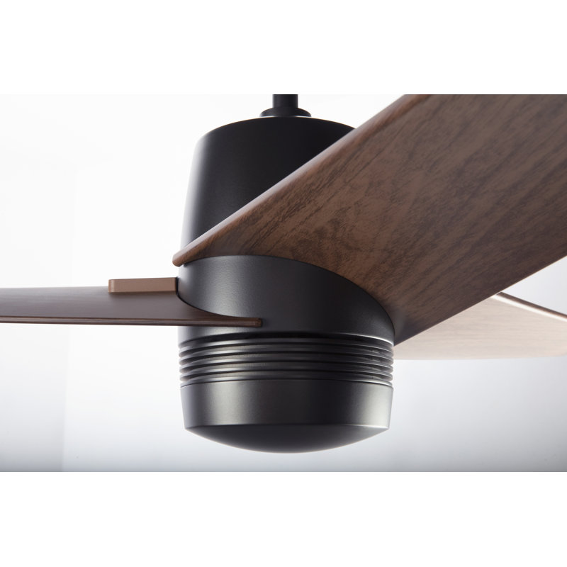 Velo Downrod Ceiling Fan, Handheld Remote Control, Mahogany, Dark Bronze