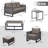 Nazime Wicker 7 - Person Patio Conversation Set with Cushions-793260246