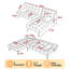 Canapé modulaire de 78,35 po de largeur-2003998796