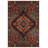 Ezra Collection Digital Print Cotton-Polyester Green Red Moroccan Rug-1120433980