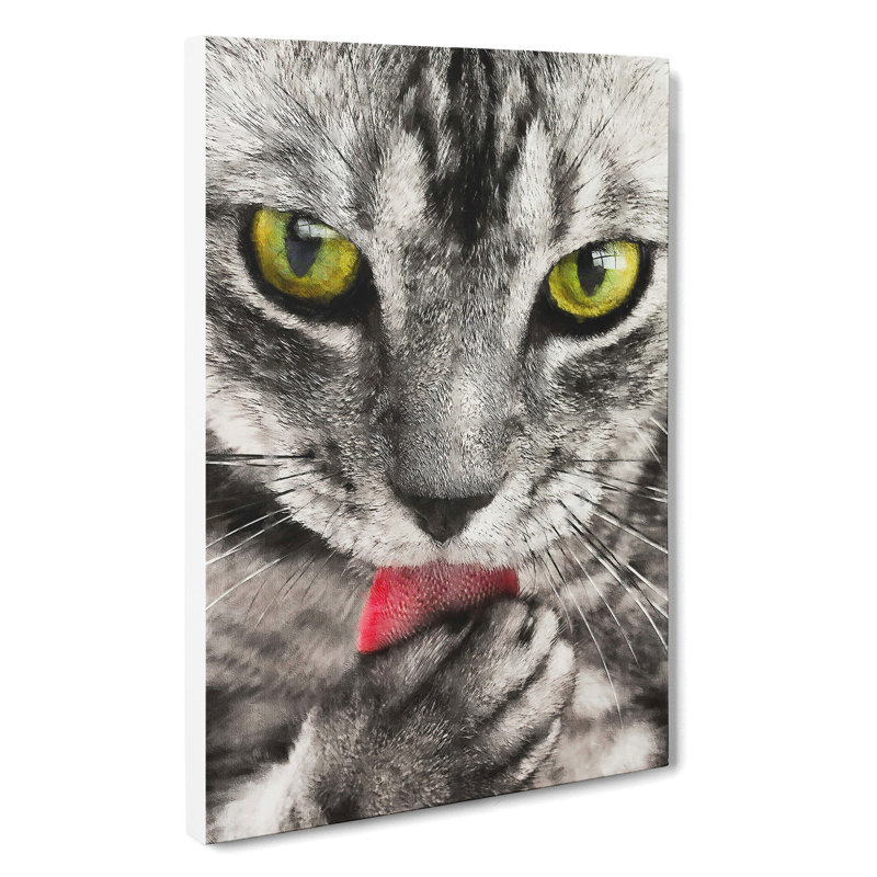 Portrait Of A Cat Vol.9 Painting, 35cm H x 40cm W x 3cm D