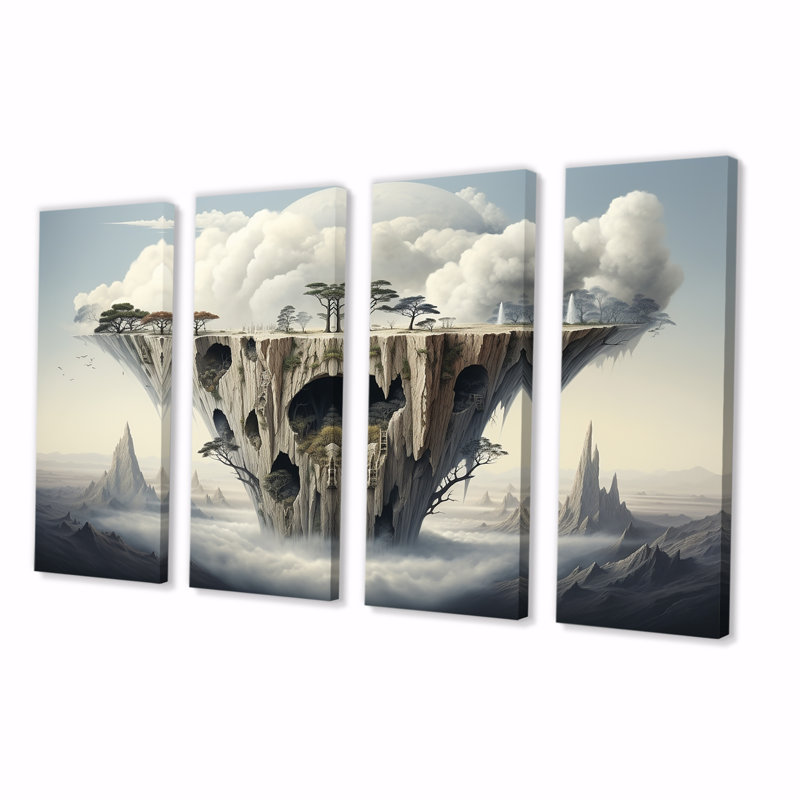 "Mind-Blowing", paysage surréel III, H 28 po x l 48 po