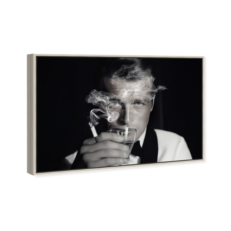 Suave Cocktail Attire Wide Canvas Fashion Print by Oliver Gal, 21"H x 31"W, Silver Frame