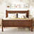 Flat Panel Bed With Headboard & Footboard, Minimalist Modern Platform Bed With Wood Grain Finish, Shaker And Farmhouse Style Design, Sleek And Functional Bedroom Furniture-712729488-712729494