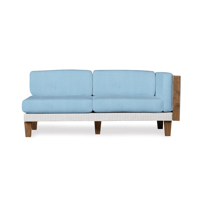 Catalina Outdoor 2 - Seat Loveseat, White, Demo Oatmeal