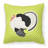 Turkey Check Square Outdoor Throw Pillow-23813774-48712575