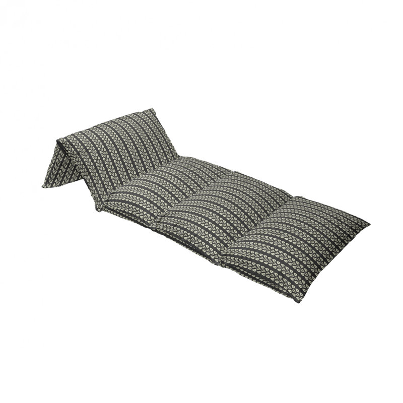 Housse pour coussin d'extérieur à lignes verticales ondulées, H 2 po x l 27 po x P 88 po