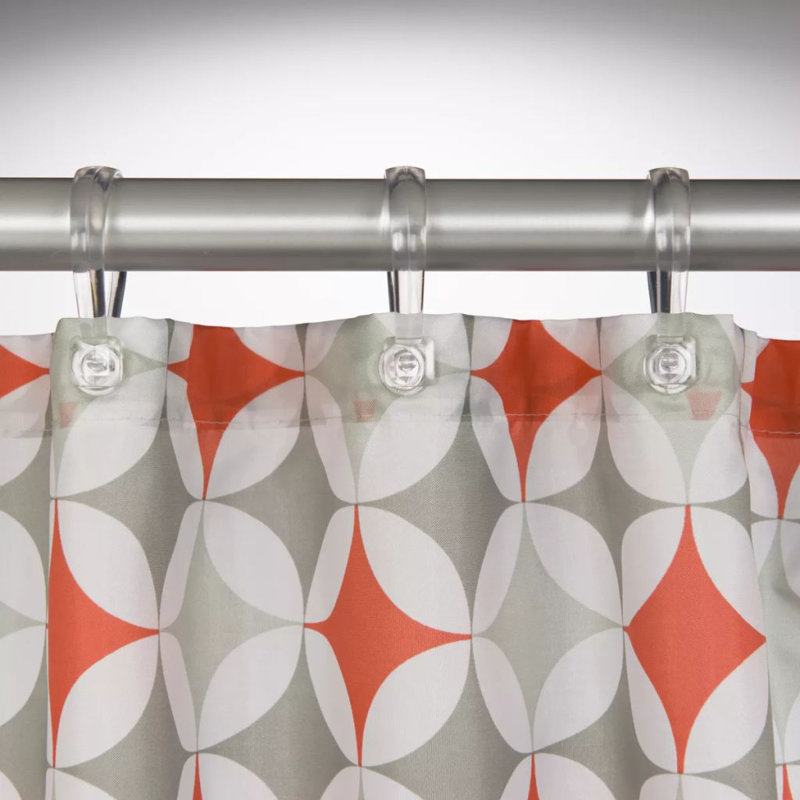 Sealskin Shower Curtain Diamonds 180cm, Coral