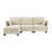 L-Shaped Modular Sofa with Detachable Storage Armrest