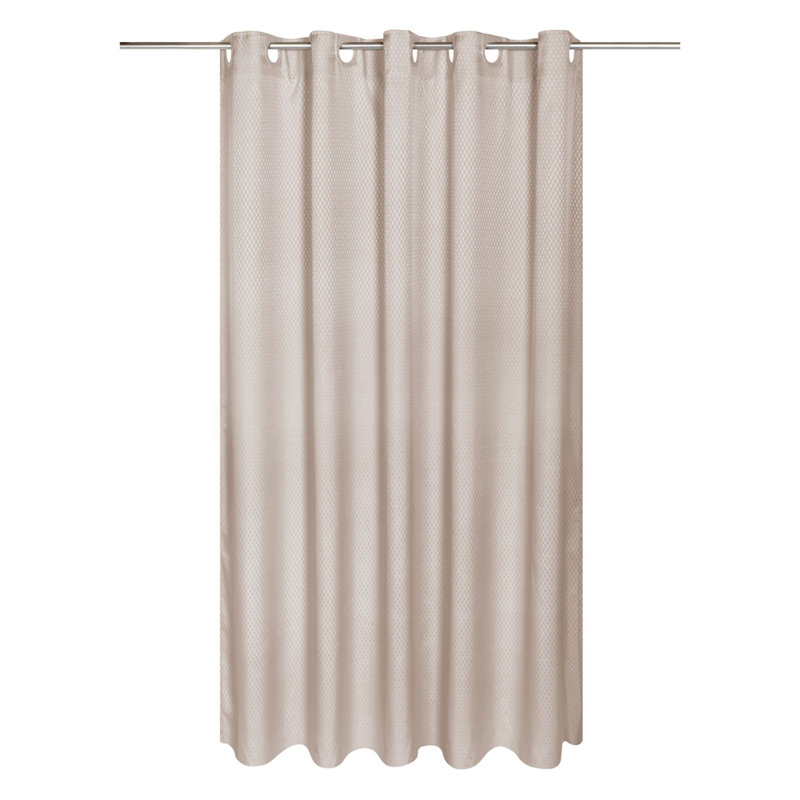 Rideau de douche simple Jamarl, gris, H 84 po x l 70 po