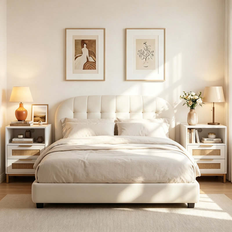 20 cm W Bedside Table
