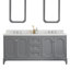 Ensemble de meuble-lavabo double 72 po Bernardo-514417659-514417660