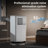 8,000 Btu Portable Air Conditioner - 350 Sq. Ft. Coverage, 4-In-1, Powerful Cool, Sleep Mode, 24H Timer, Window Kit For Bedroom/Apartment-125938578