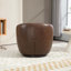 Fauteuil demi-tonneau rembourré pivotant avec rangement-1975871538