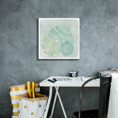  «Botanical 2 F» par Erin Clark, art mural sur toile, 18 po x 18 po