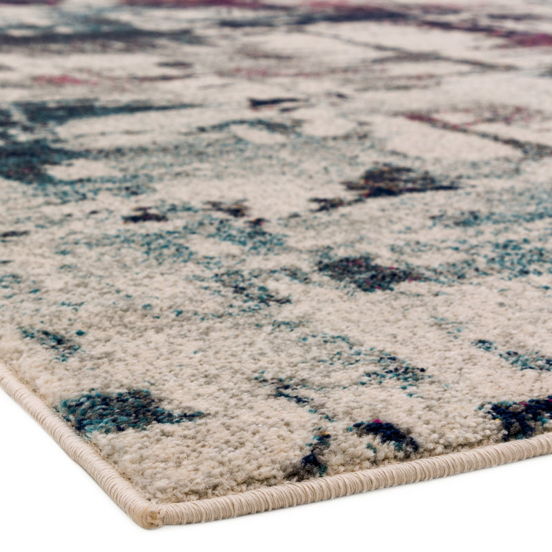 Boston Modern Navy/Purple/Beige Rug, Rectangle 200 x 290cm