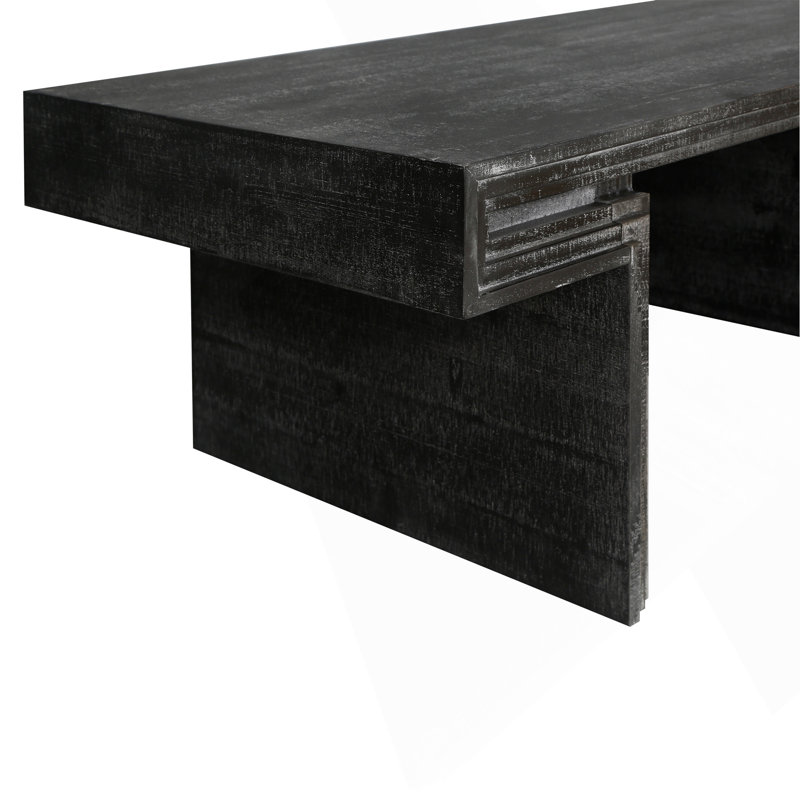 Table basse American Vintage, Noir antique