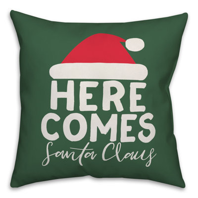  Coussin Here Here Comes Santa Claus
