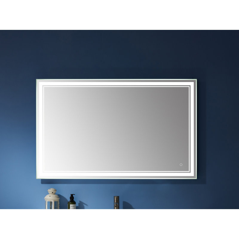 Miroir de salle de bain/coiffeuse illuminé Varese, H 48 po x l 30 po x P 1,6 po