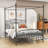 Ebrahima Metal Canopy Bed with Headboard-1976858340-1976858343