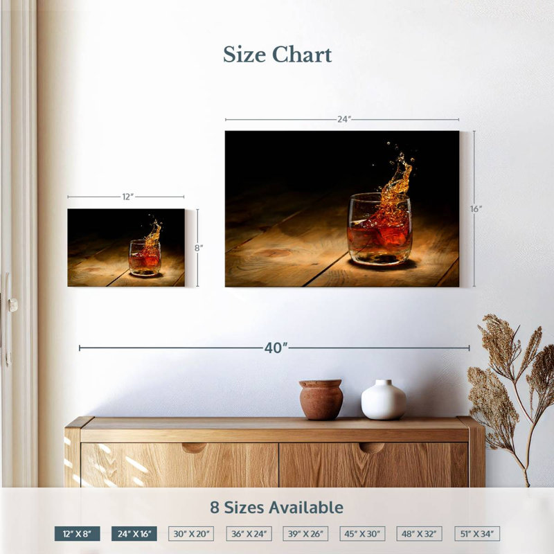 Verre à whisky Yarlin, H 16 po x l 24 po