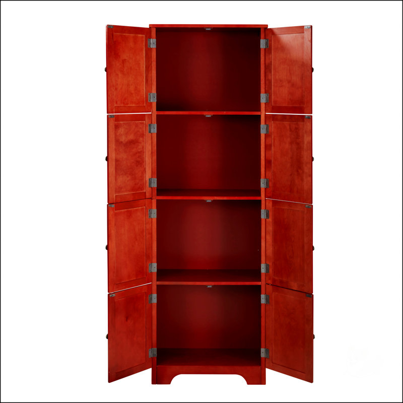 Armoire de rangement de 72,4 po de hauteur, Cerisier