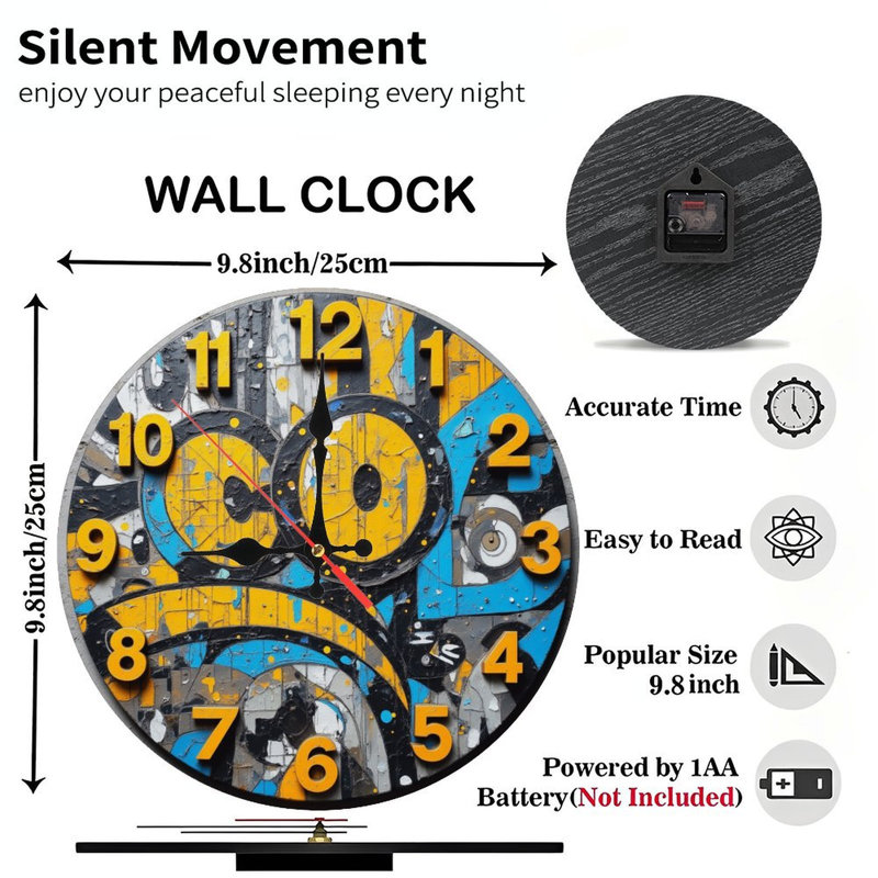 Horloge murale rétro