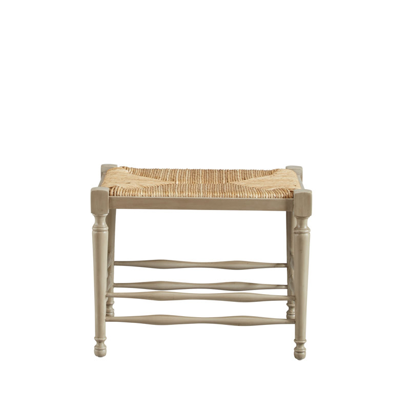 Rossana Vanity Stool, White