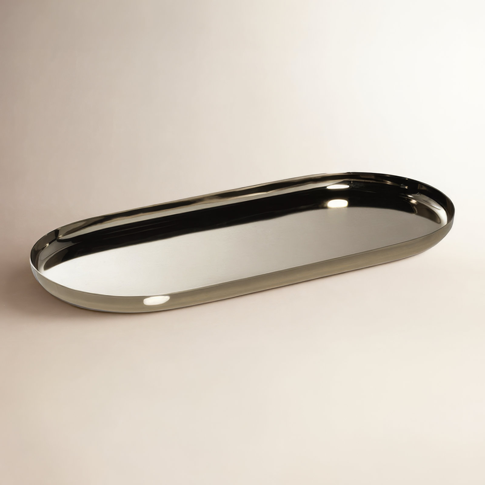 Wanita Steel Tray, 0.5" H x 4.75" W x 9.5" D, Gold