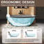 Baignoire de trempage autoportante en pierre 65 po x 30 po Monaco-88310697