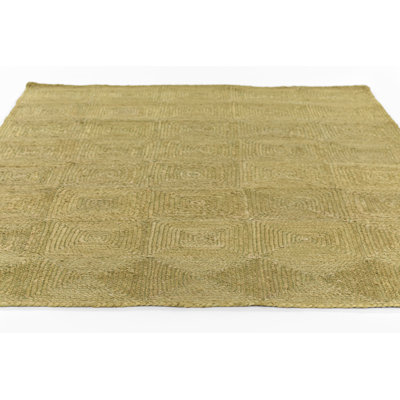 Momeni Maritime Hand Woven Jute Geometric Green Area Rug 2'3" X 8' Runner