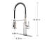 Robinet de cuisine tactile avec douchette extractible-116628644