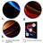 Contemporary Abstract Waves Blue And Red - Abstract Liquid Ink Wall Art Living Room-779371791-779371783