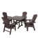 Essie 4 - Person Patio Dining Set with Square Table