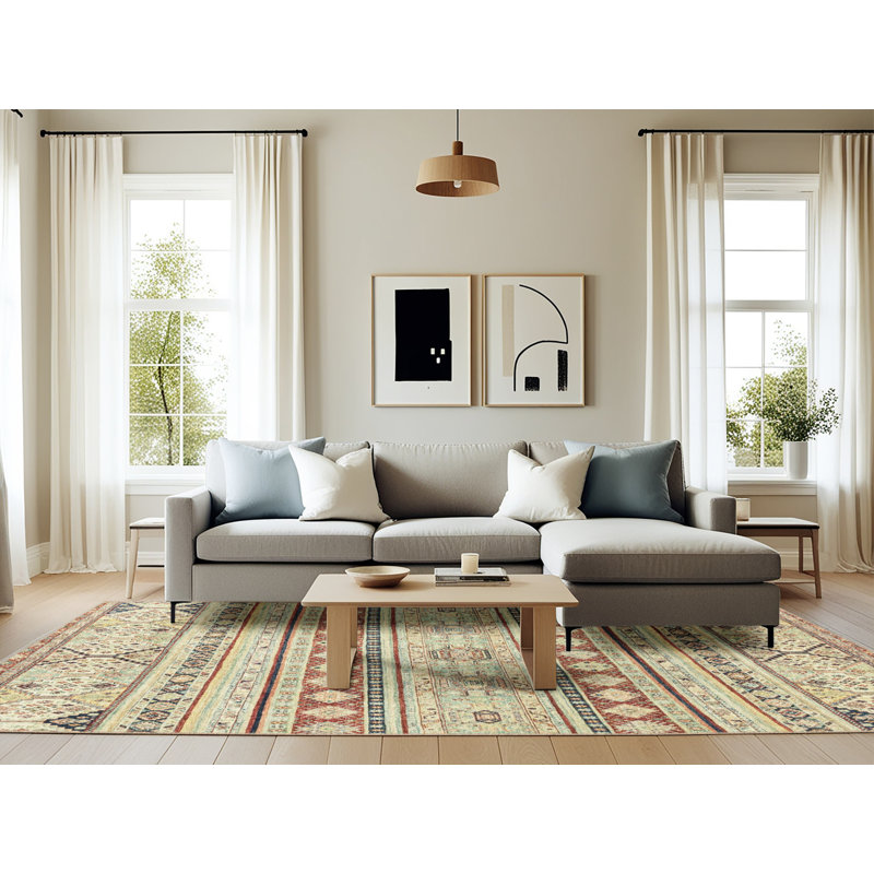 Abstract Indoor Rug, Rectangle 6' x 9'