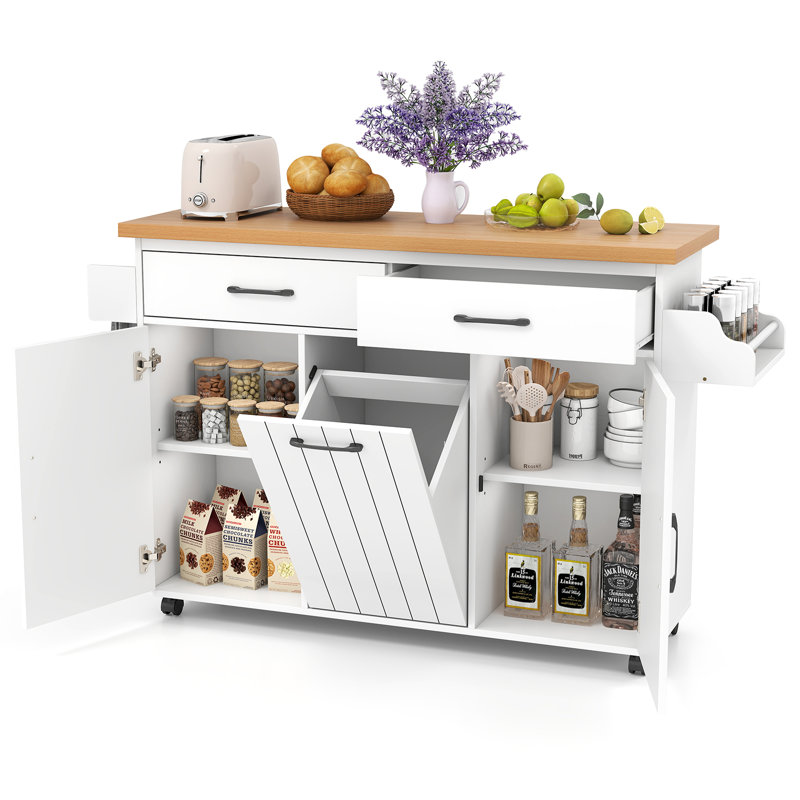 147 cm W Kitchen Cart with