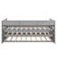 Lit de jour gris - lit simple TG avec 2 lits gigognes, 3 rangements et un lit gigogne en bois-130672375