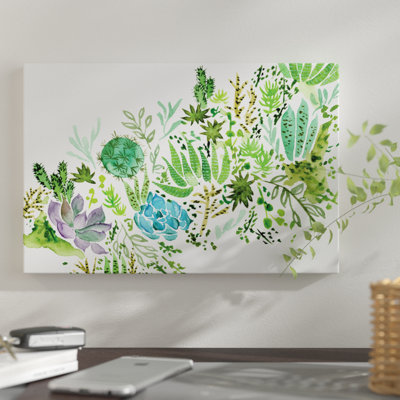 « succulent field i », reproduction d’impression sur toile tendue