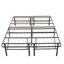 Structure de lit plateforme robuste en métal de 18 pouces avec rangement sous le lit, aucun sommier requis, assemblage rapide sans outil - (noir mat)-598078534