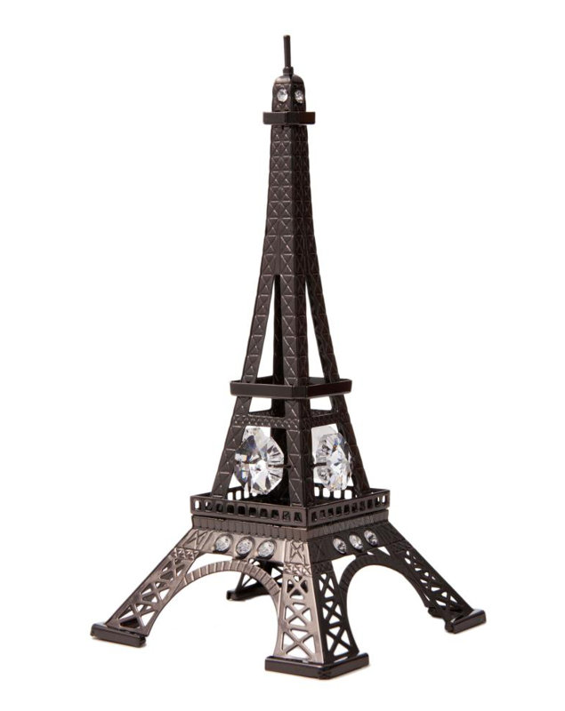 Sculpture tour eiffel en métal charbon