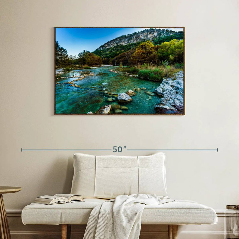 Frio River, Cadre flottant noyer, 40 po x 27 po