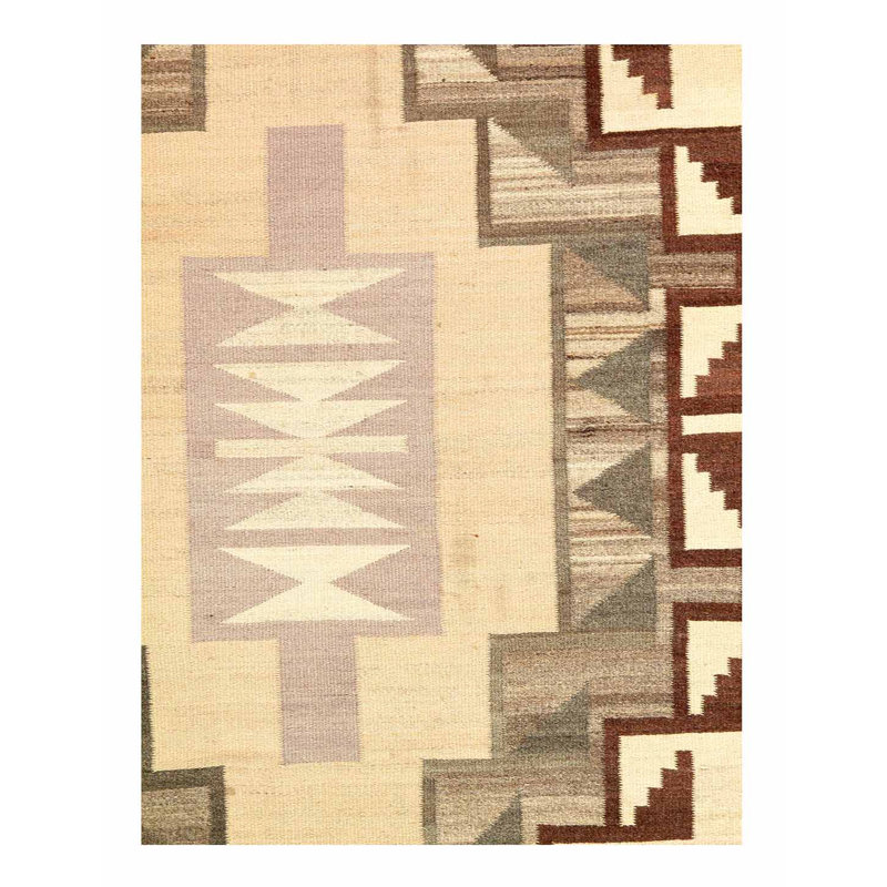 Navajo 3'9" x 6'11" Rug in Brown/Beige