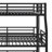 Metal Triple Bunk Bed With Safety Guardrails-1274283673